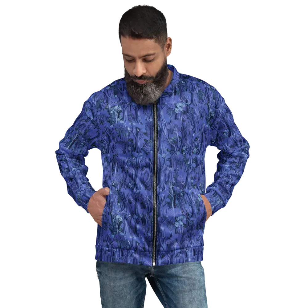 Sapphire Thicket on Bomber Jacket — Front
