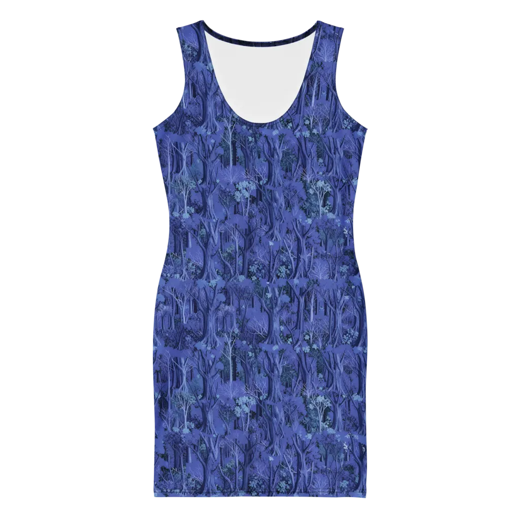 Sapphire Thicket on Bodycon Dress — Front