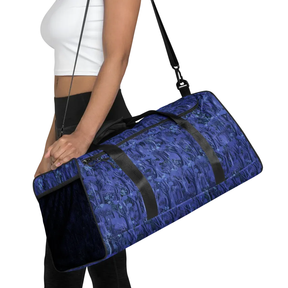 Sapphire Thicket on Duffle Bag — Front