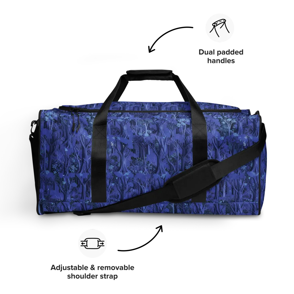 Sapphire Thicket on Duffle Bag — Front