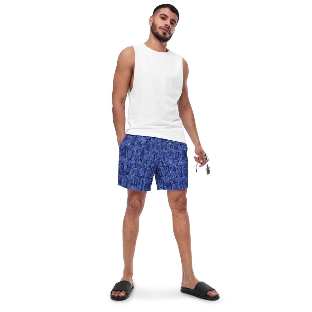 Sapphire Thicket on Swim Trunks — Front