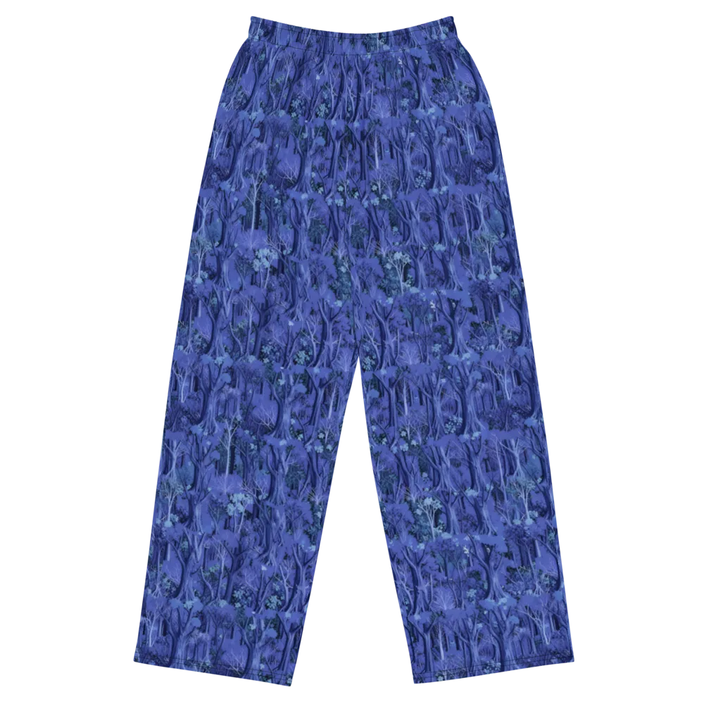 Sapphire Thicket on Wide-Leg Pants — Front