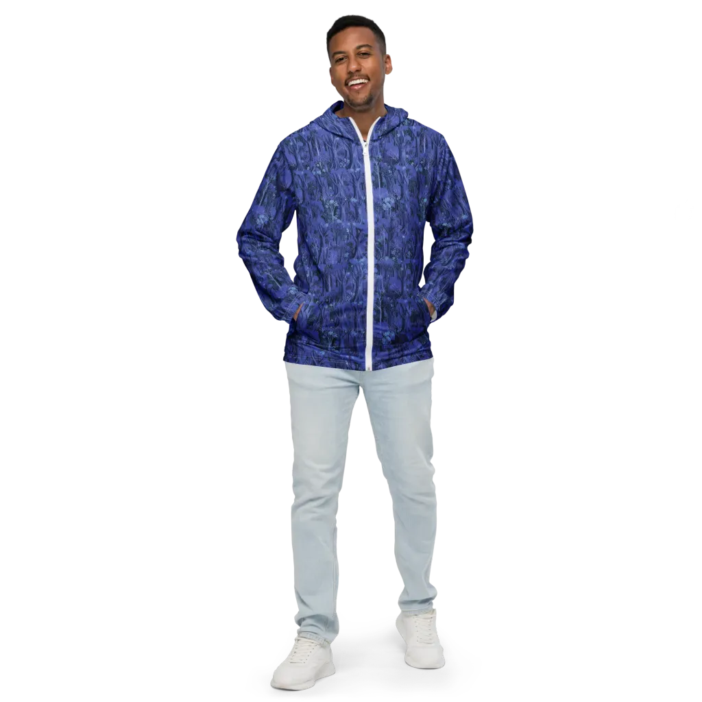 Sapphire Thicket on Men's Windbreaker — Front