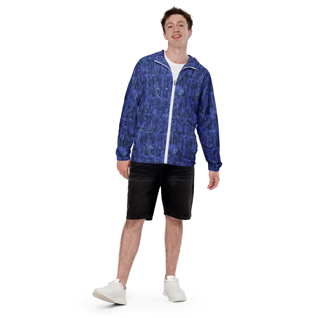 Sapphire Thicket on Men's Windbreaker — Front