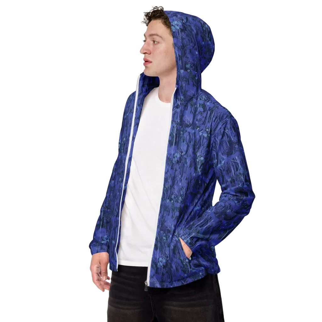 Sapphire Thicket on Men's Windbreaker — Left Front