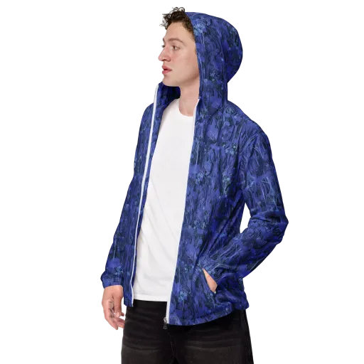 Sapphire Thicket on a Men's Windbreaker