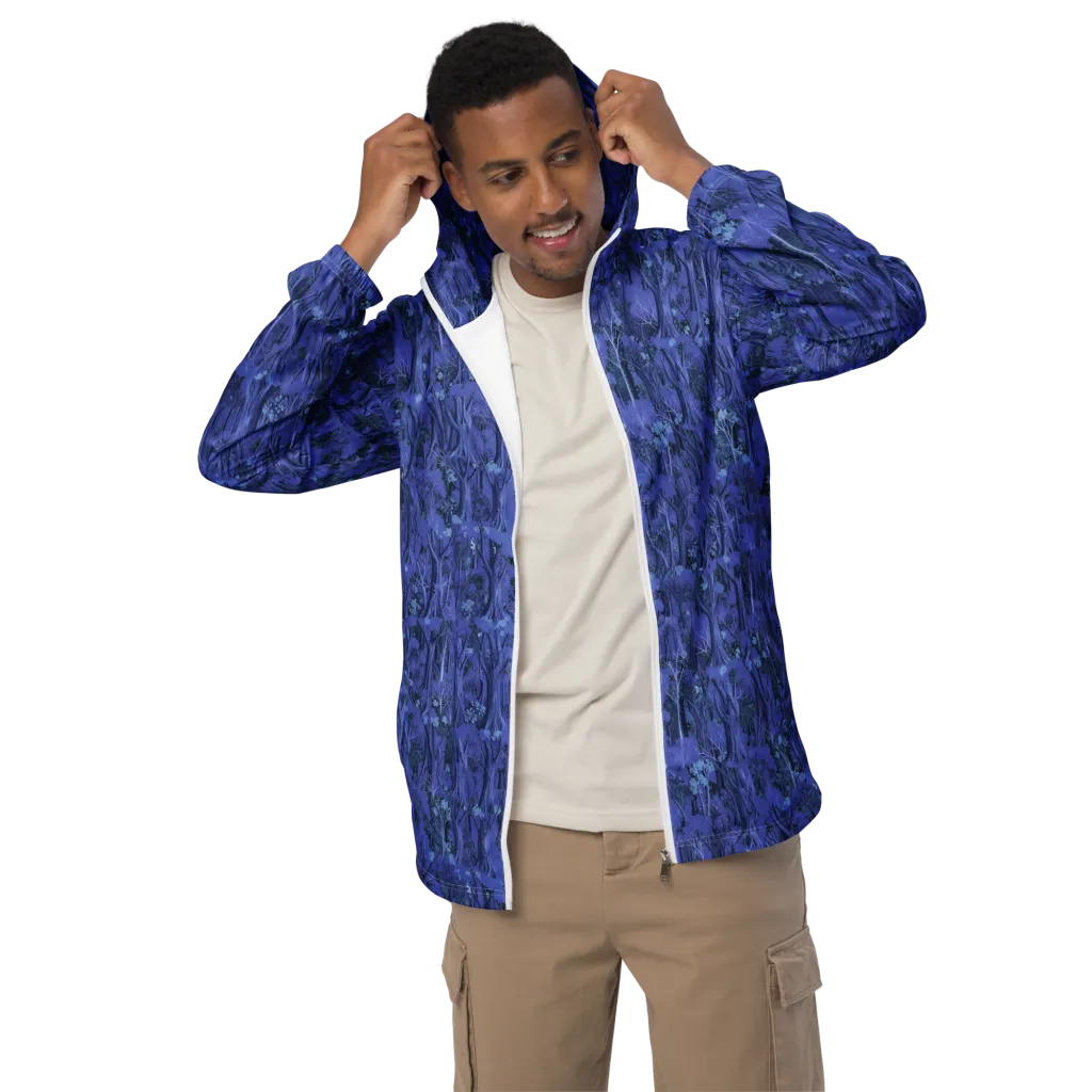 Sapphire Thicket on Men's Windbreaker — Front