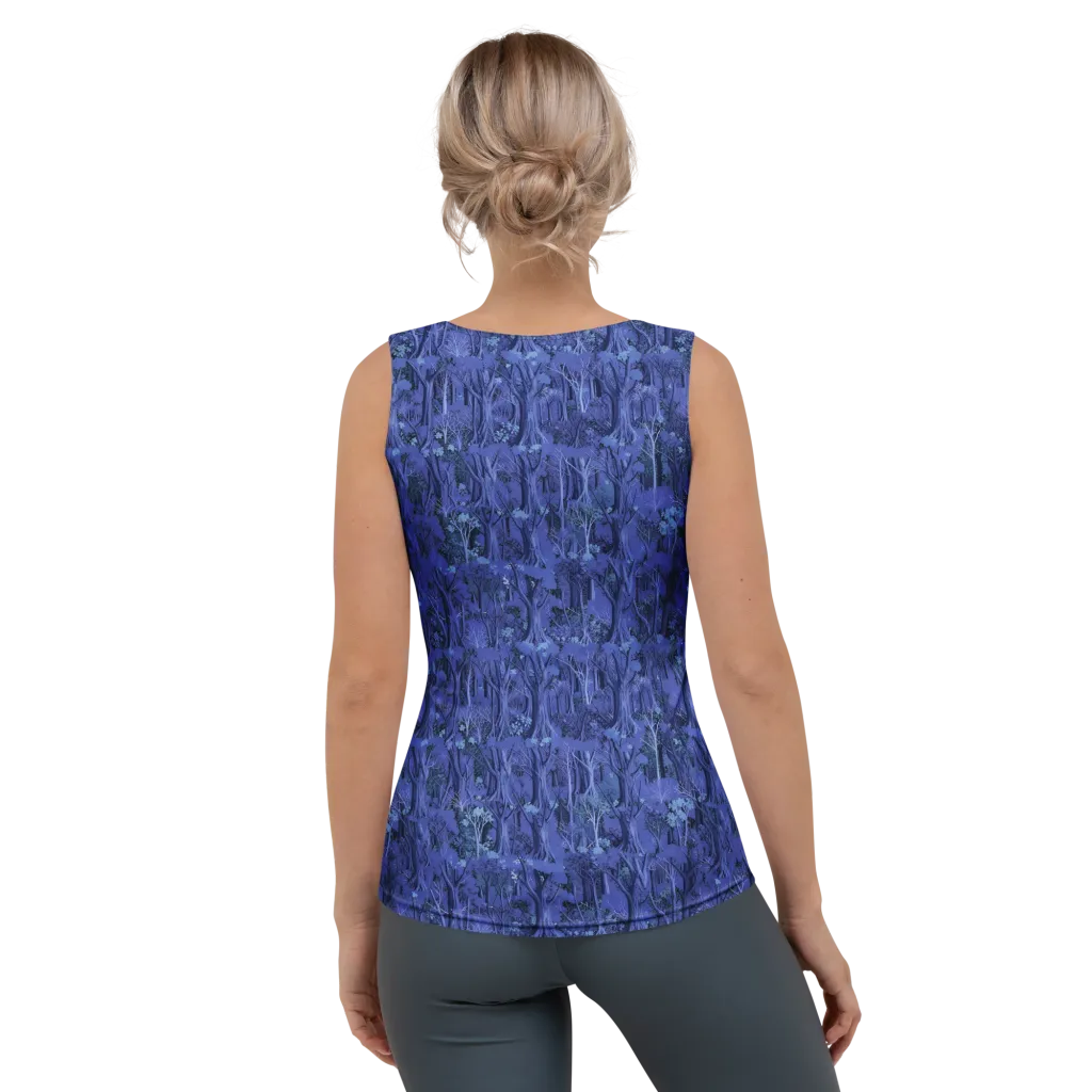 Sapphire Thicket on Women's Tank Top — Back