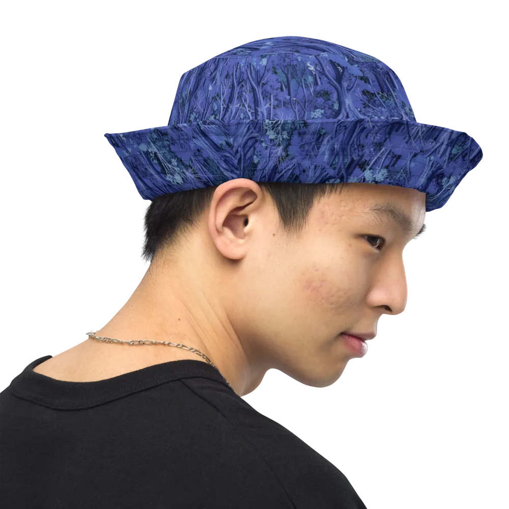 Sapphire Thicket on Reversible Bucket Hat — Right Outside