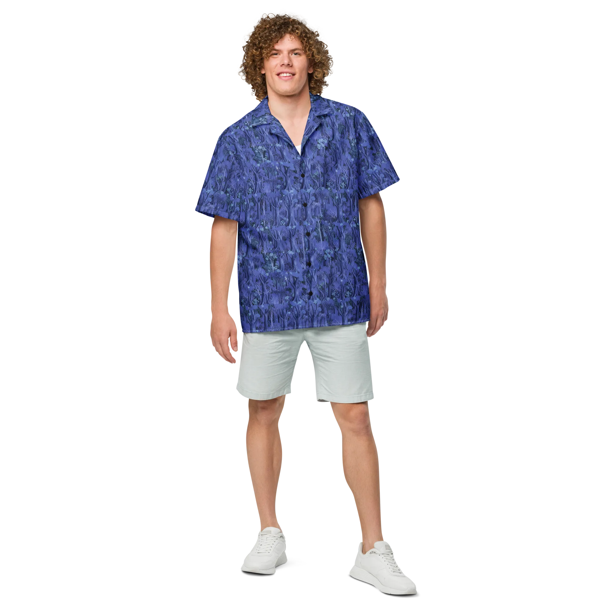 Sapphire Thicket on Button Shirt — Front