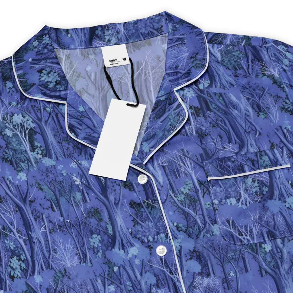 Sapphire Thicket on Women's Short Sleeve Pajama Top — Product details