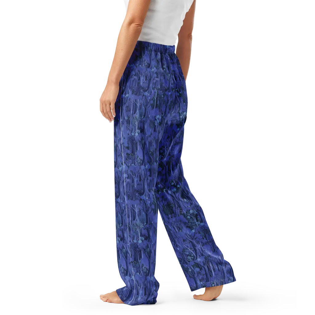 Sapphire Thicket on Women's Pajama Pants — Left