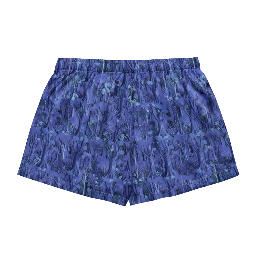 Sapphire Thicket on Women's Pajama Shorts — Back
