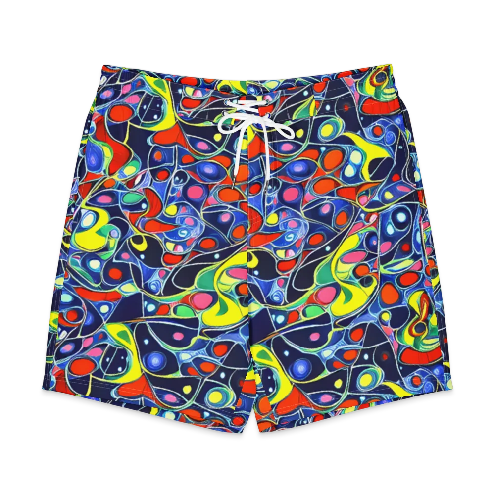 Chromatic Cells on Men's Board Shorts — Front