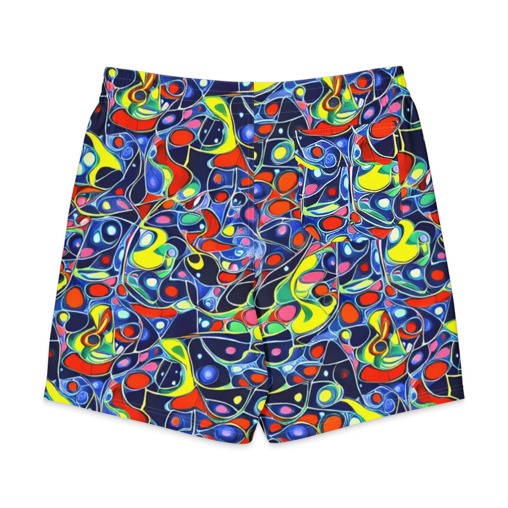 Chromatic Cells on Men's Board Shorts — Back