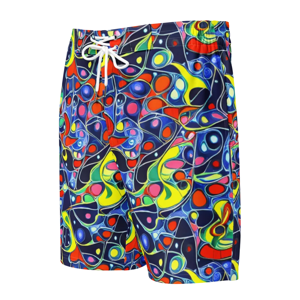Chromatic Cells on Men's Board Shorts — Front