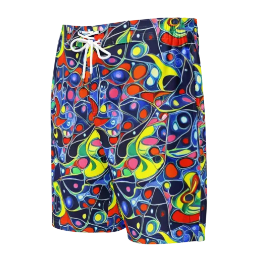 Chromatic Cells on a Men's Board Shorts