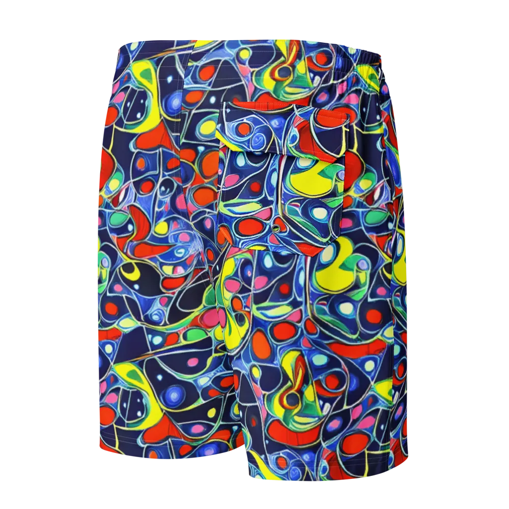 Chromatic Cells on Men's Board Shorts — Back