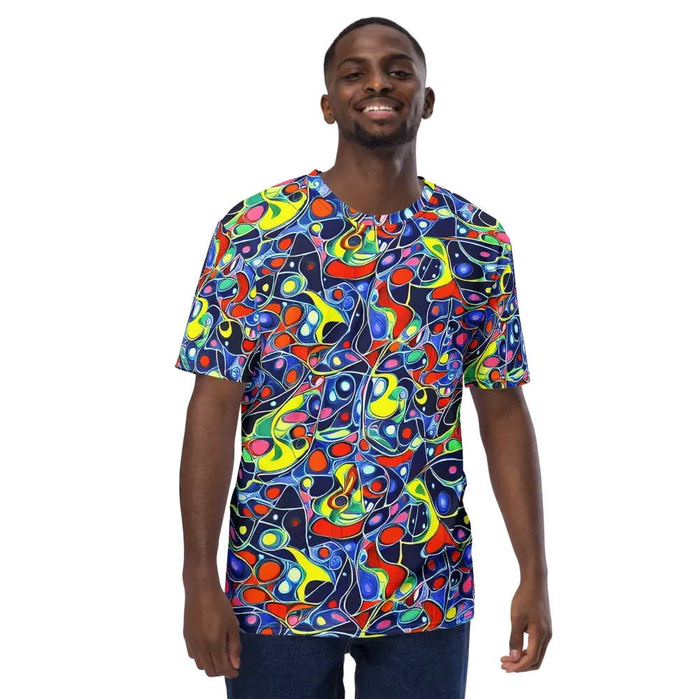 Chromatic Cells on Men's Crew Neck T-Shirt — Front