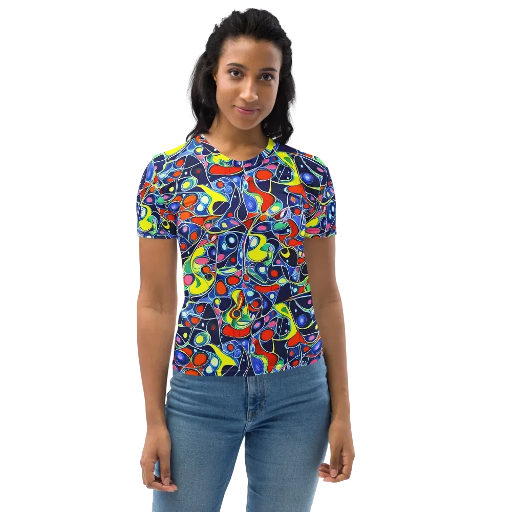 Chromatic Cells on Women's Crew Neck T-Shirt — Front