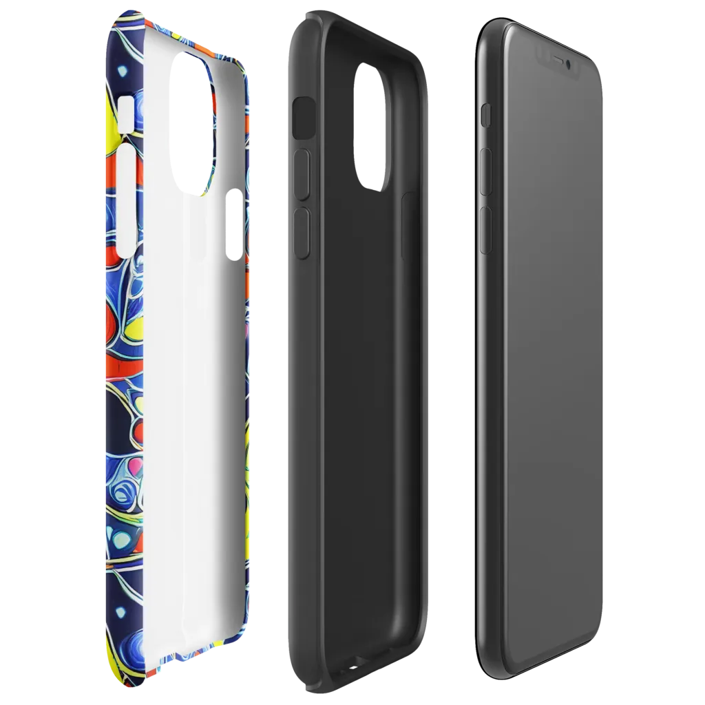 Chromatic Cells on Tough Case for iPhone® — Right