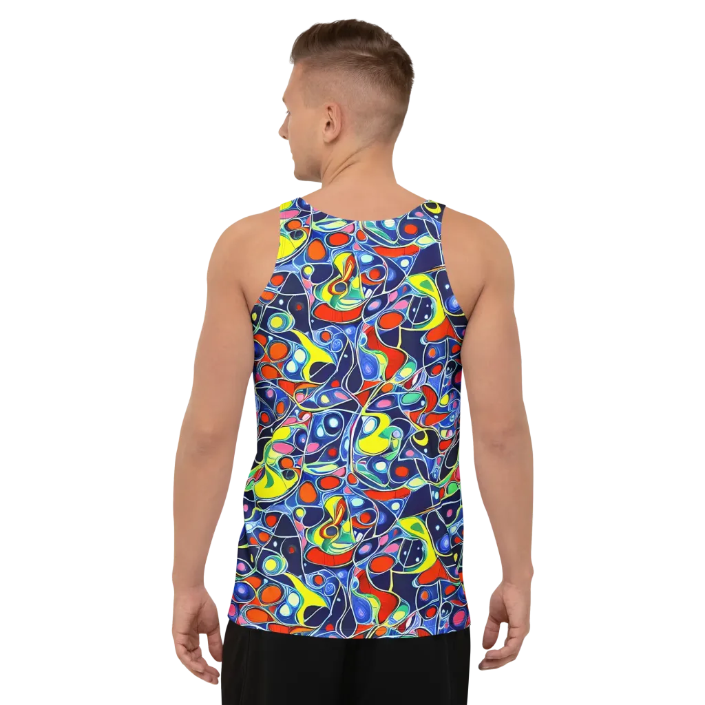 Chromatic Cells on Men's Tank Top — Back