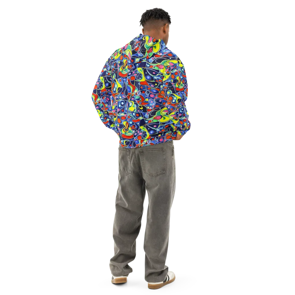 Chromatic Cells on Cotton Hoodie — Back