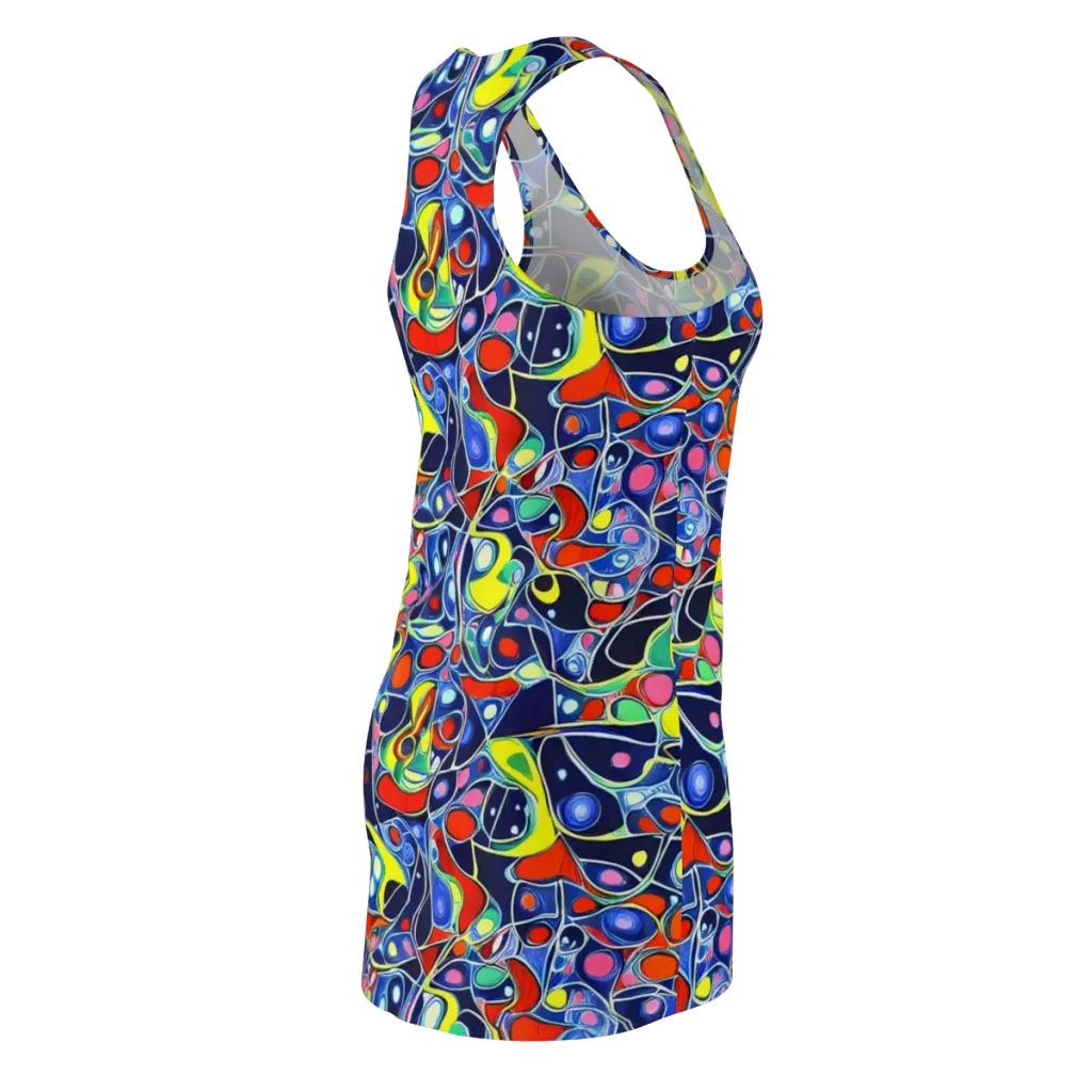 Chromatic Cells on Racerback Dress — Back Side