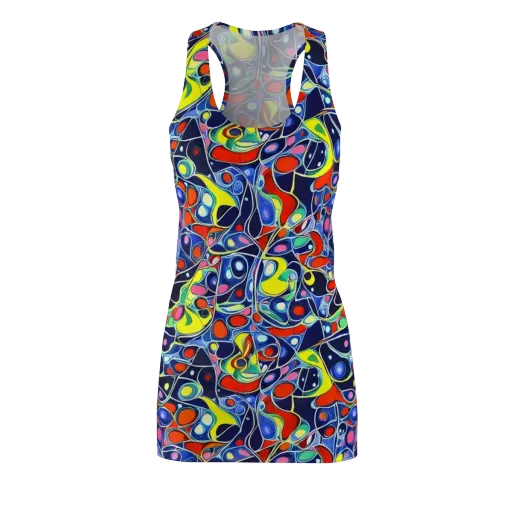 Chromatic Cells on a Racerback Dress
