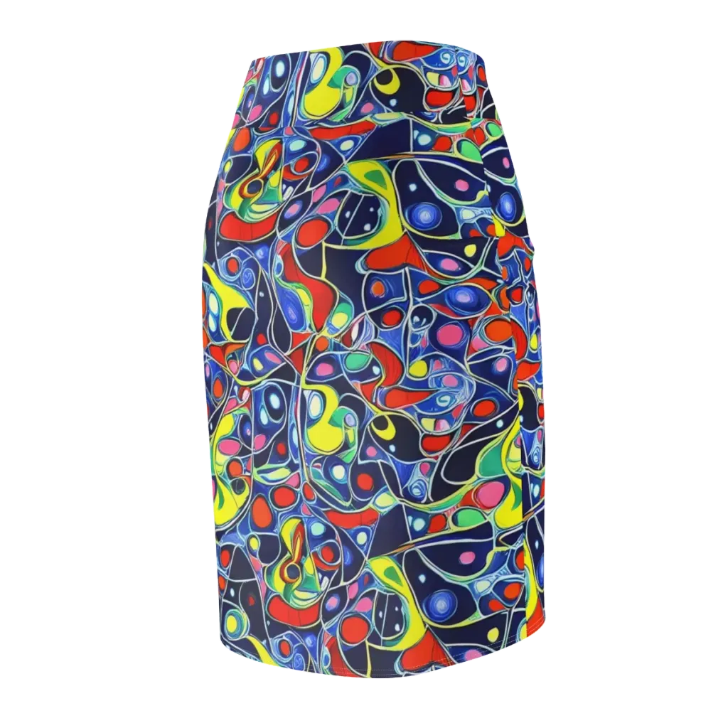 Chromatic Cells on Pencil Skirt — Back Side