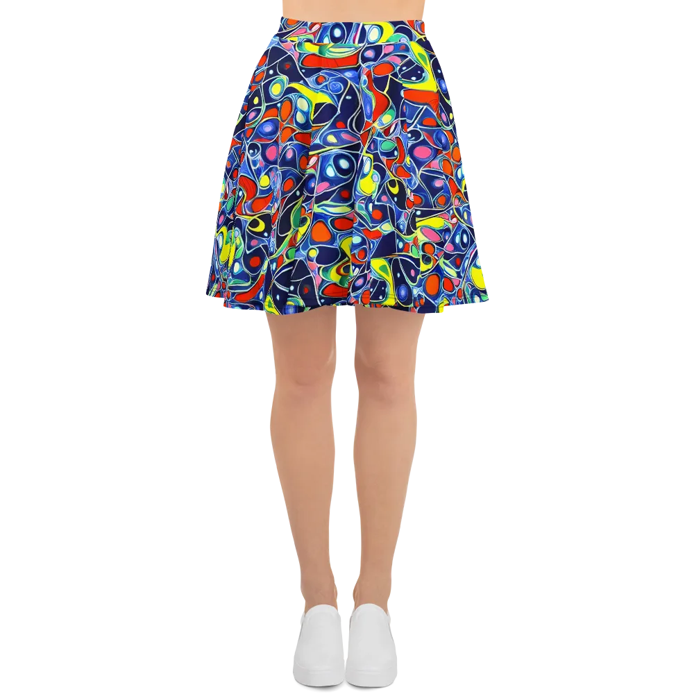 Chromatic Cells on Skater Skirt — Front