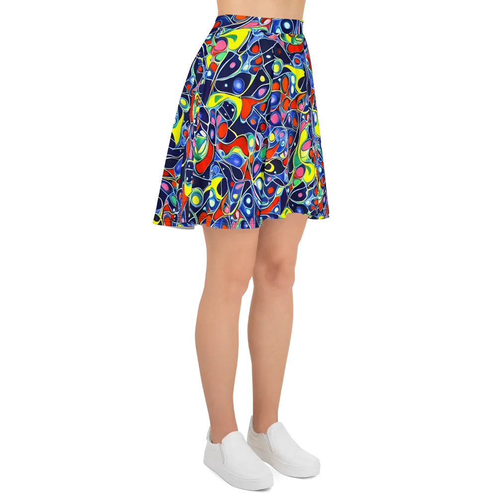 Chromatic Cells on Skater Skirt — Right