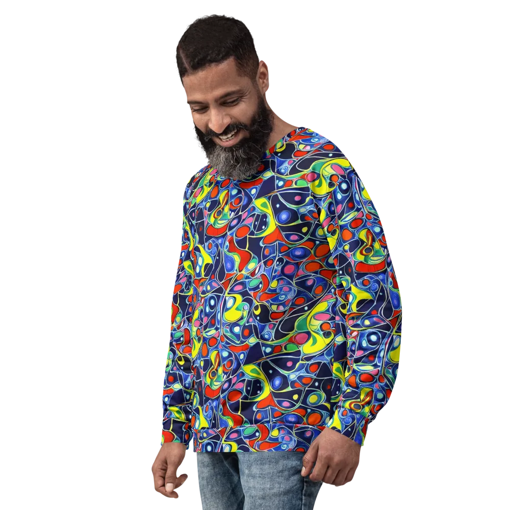 Chromatic Cells on Sweatshirt — Left Front