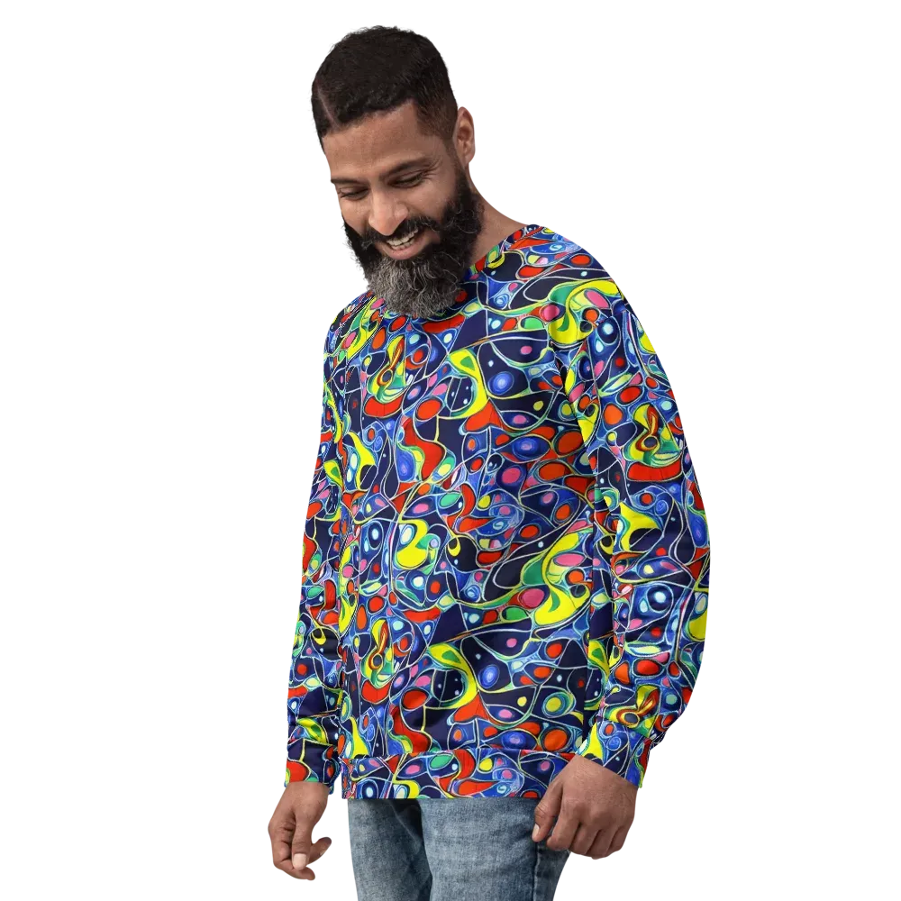 Chromatic Cells on Sweatshirt — Left Front