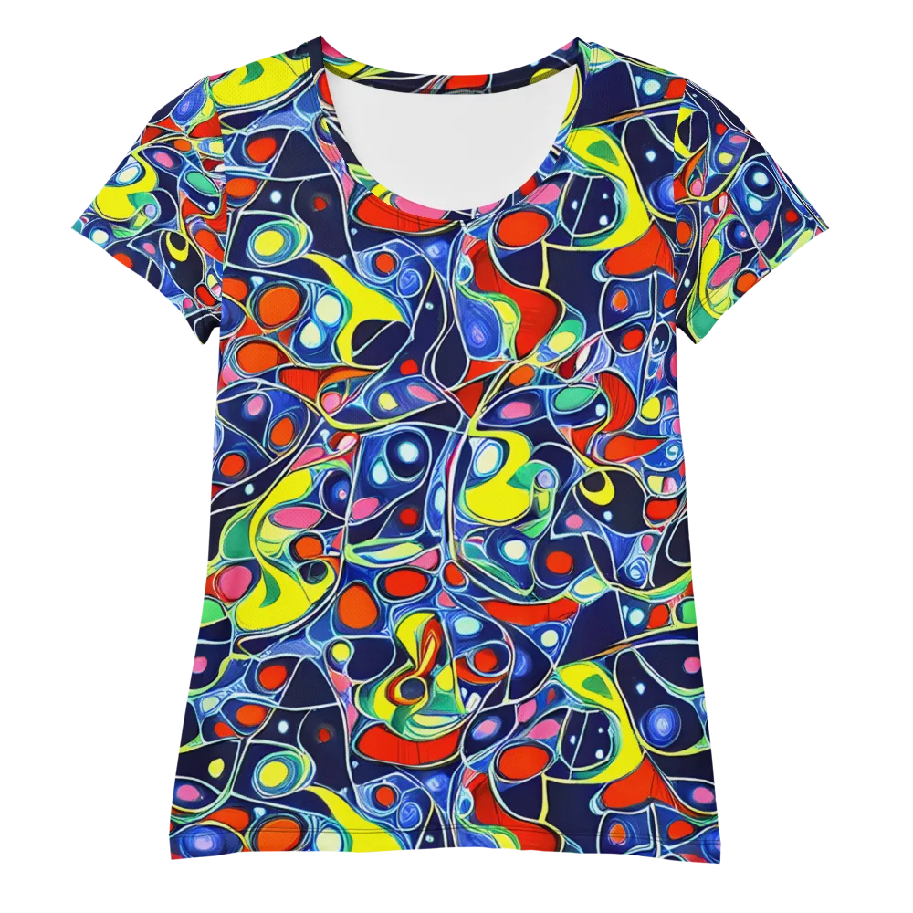 Chromatic Cells on Women's Athletic T-Shirt — Front