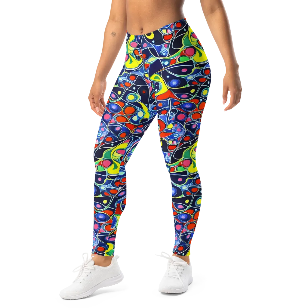 Chromatic Cells on Leggings — Left Front