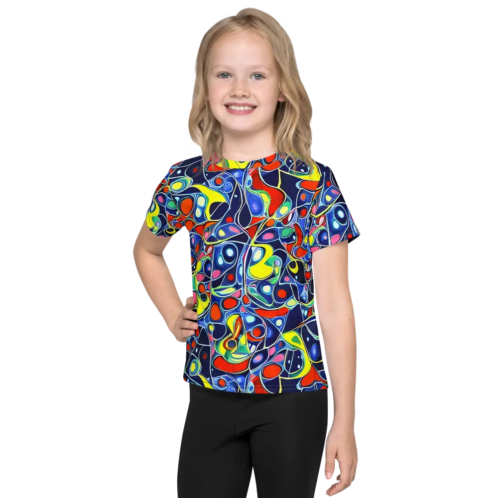 Chromatic Cells on Kids Crew Neck T-Shirt — Front