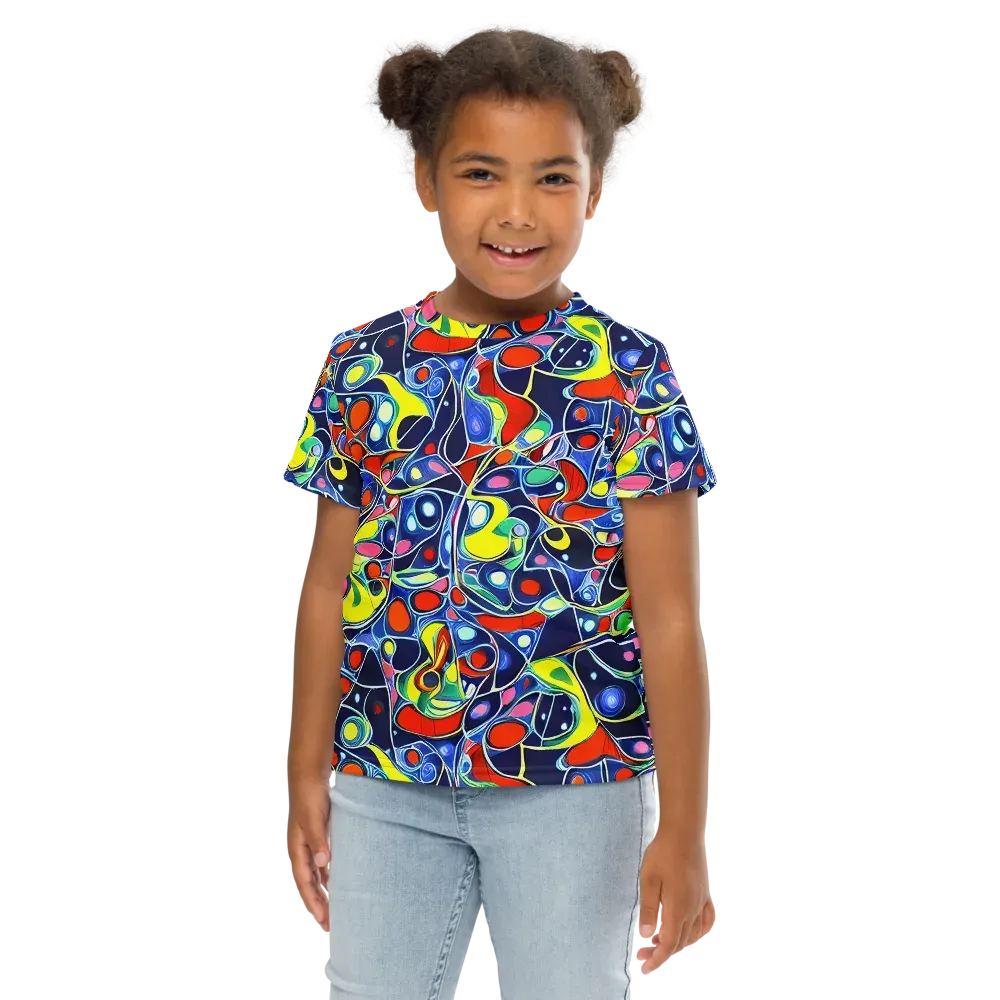 Chromatic Cells on Kids Crew Neck T-Shirt — Front