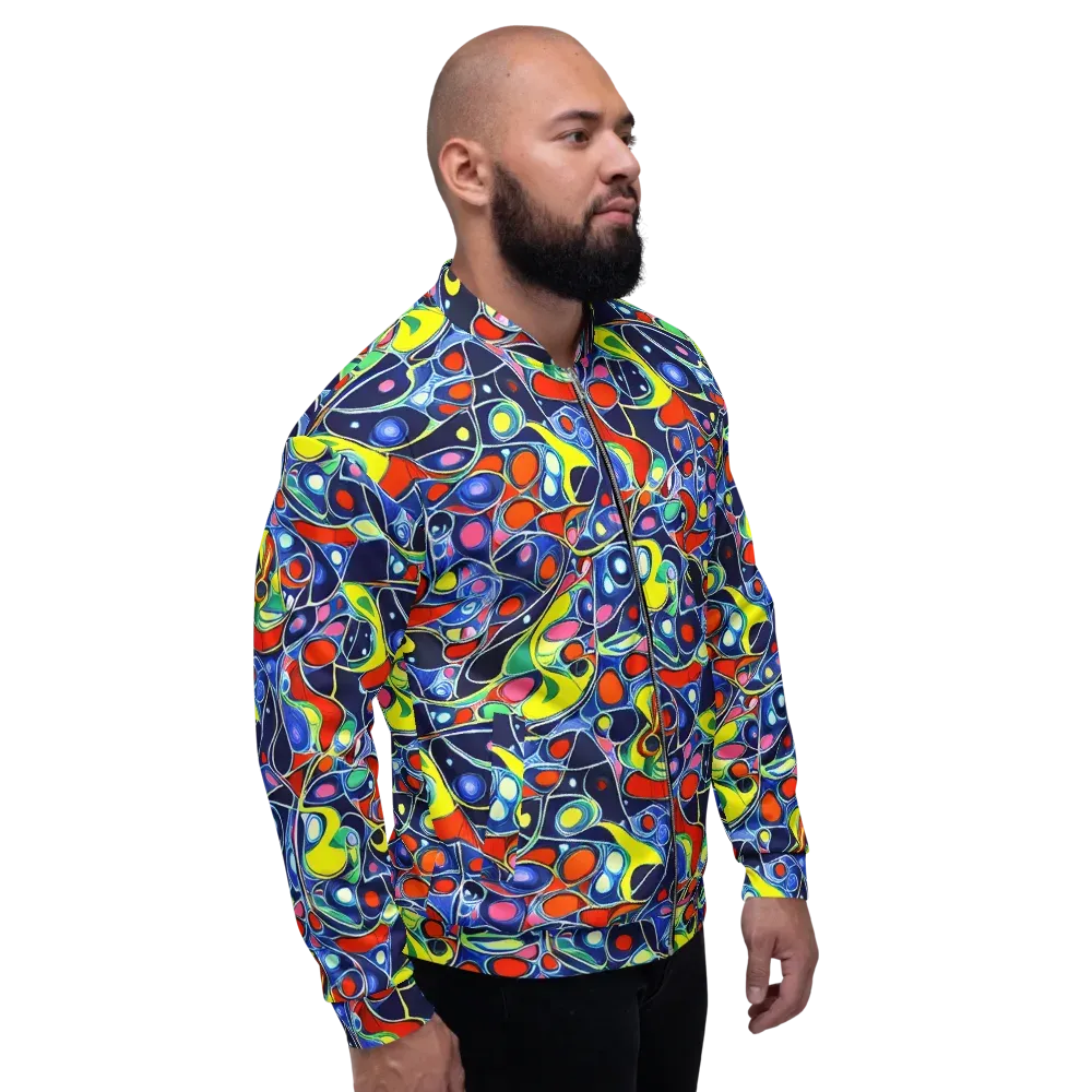Chromatic Cells on Bomber Jacket — Right