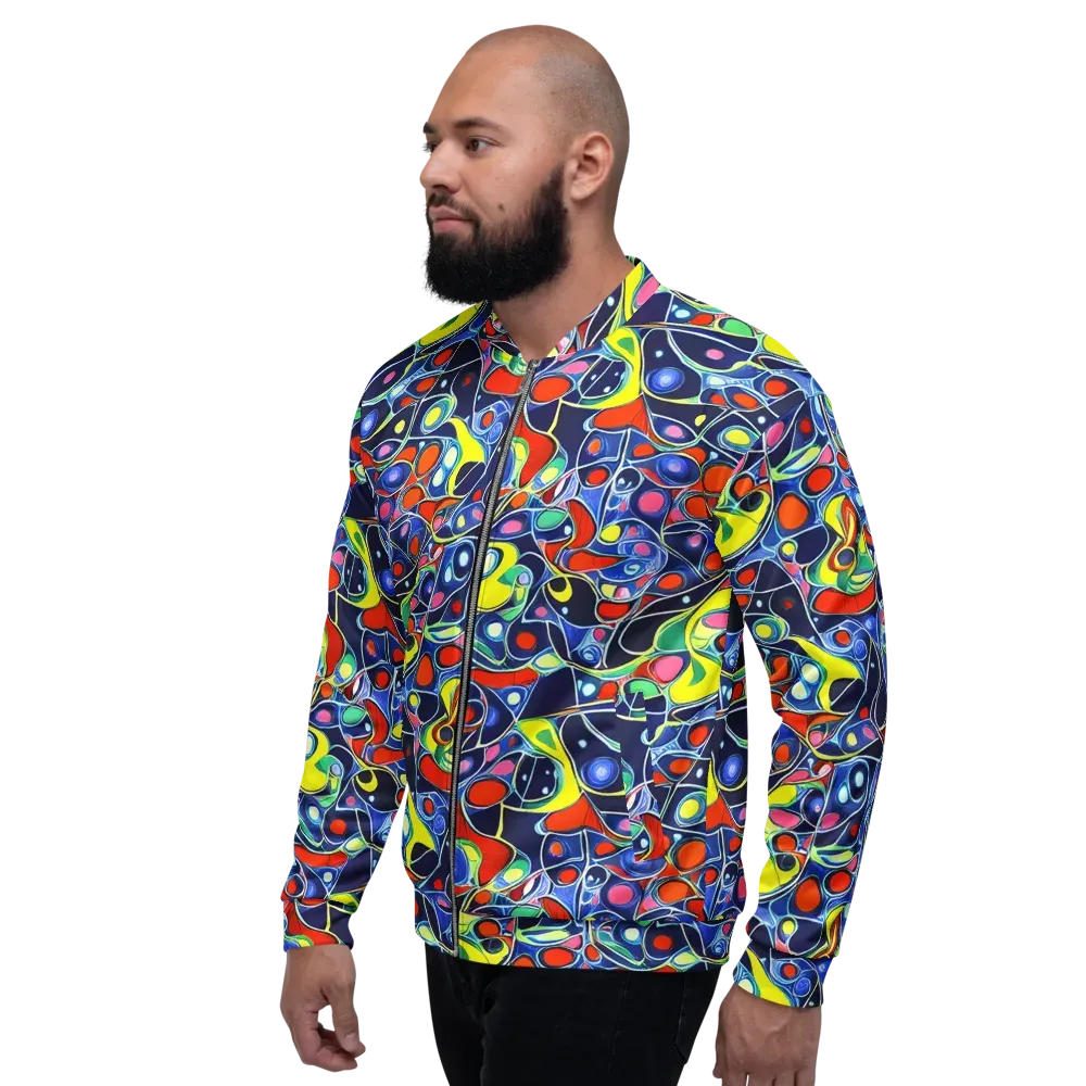 Chromatic Cells on Bomber Jacket — Left
