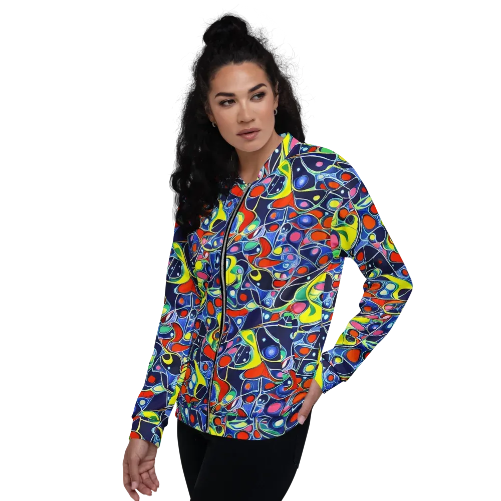 Chromatic Cells on Bomber Jacket — Left