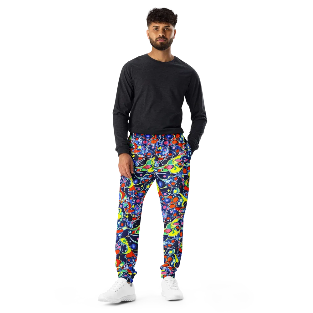 Chromatic Cells on Men's Joggers — Front