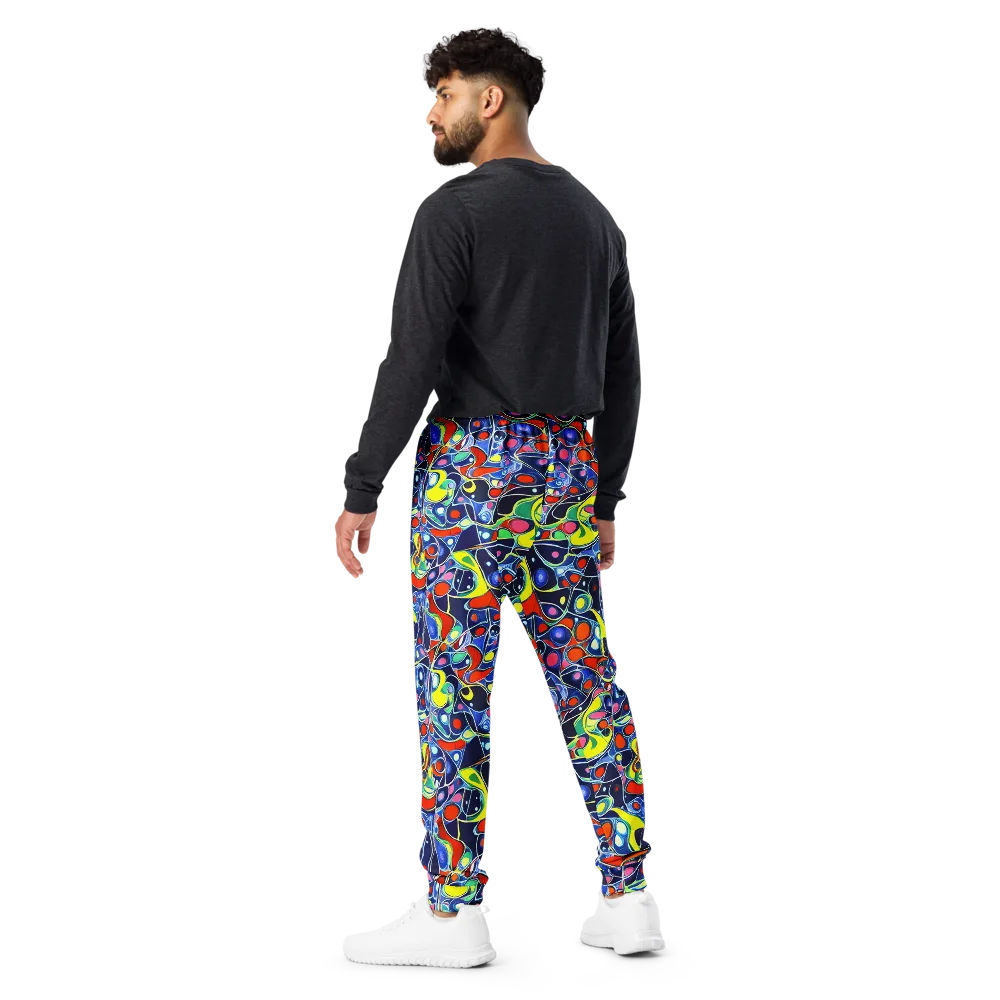 Chromatic Cells on Men's Joggers — Back
