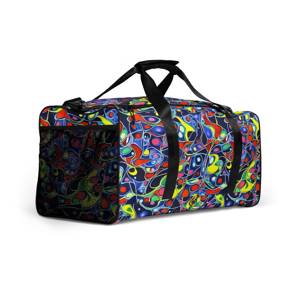 Chromatic Cells on Duffle Bag — Right Front