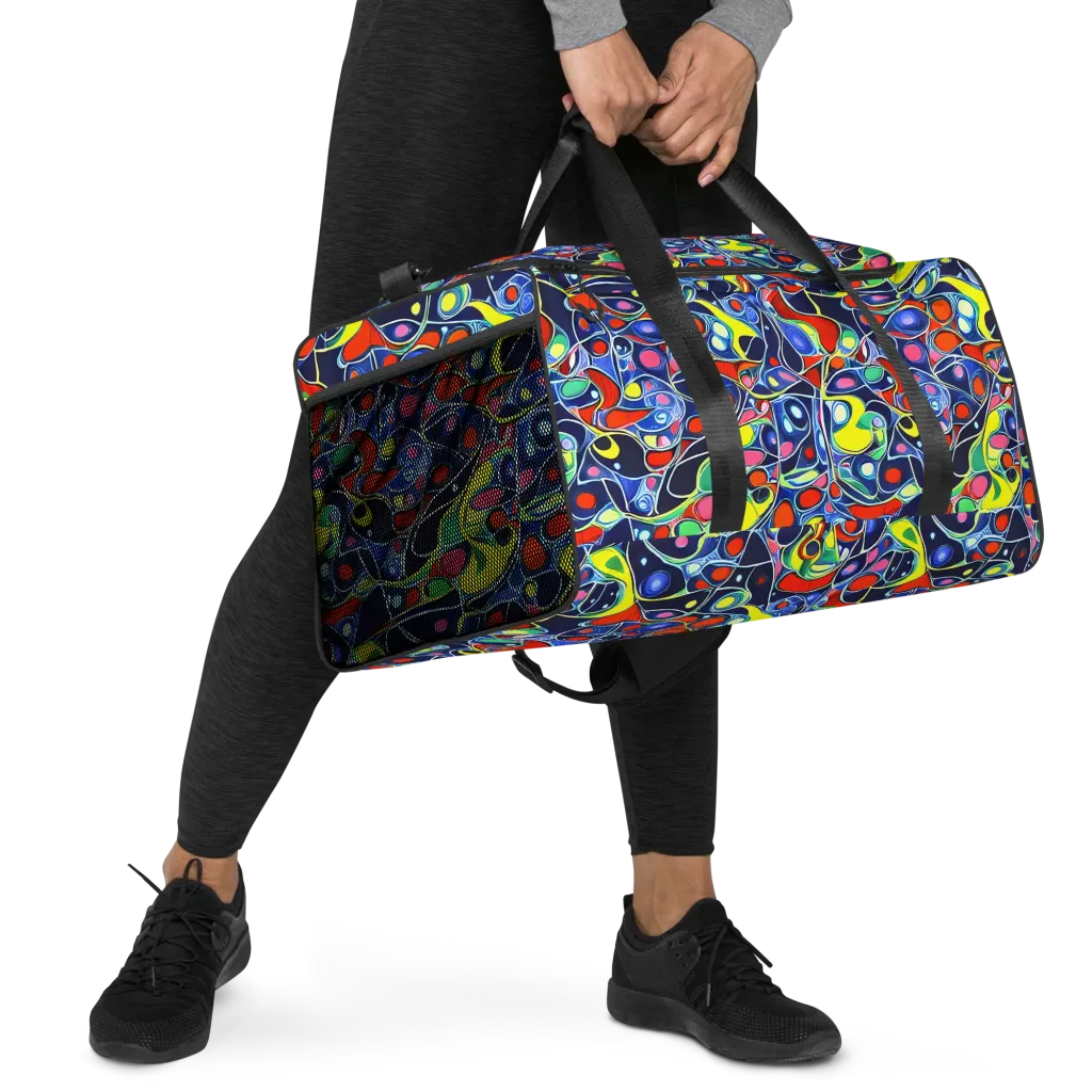Chromatic Cells on Duffle Bag — Right Front