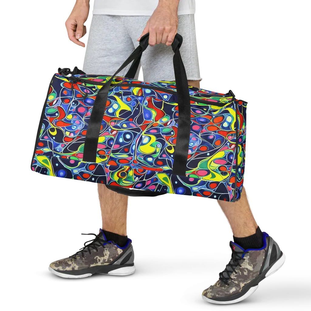 Chromatic Cells on Duffle Bag — Front