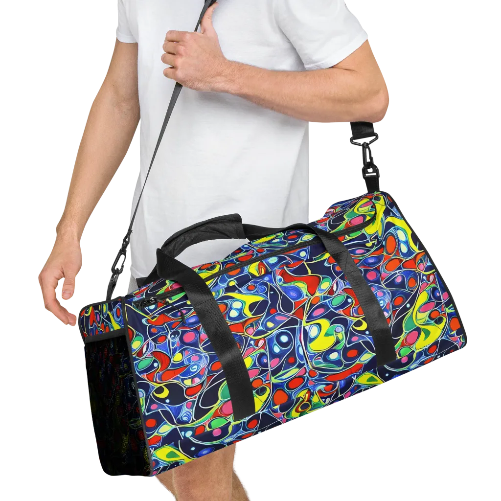 Chromatic Cells on Duffle Bag — Right Front