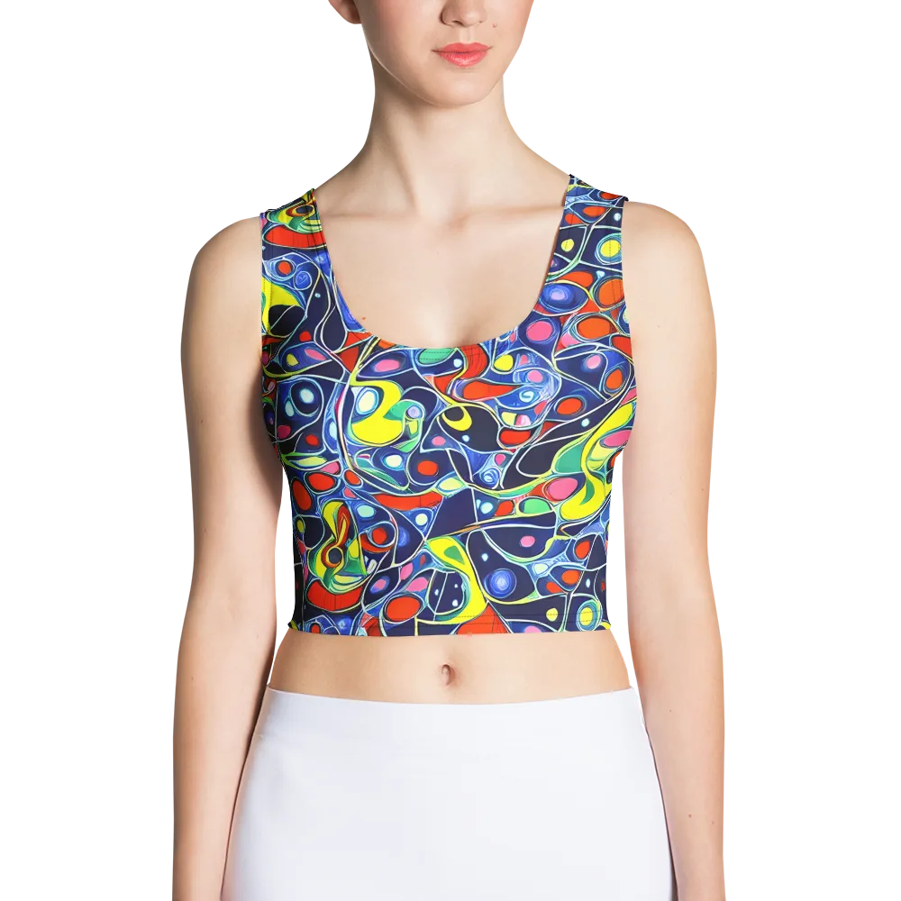 Chromatic Cells on Crop Top — Front