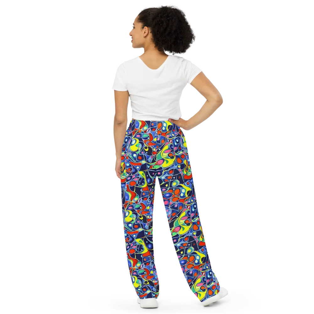 Chromatic Cells on Wide-Leg Pants — Back
