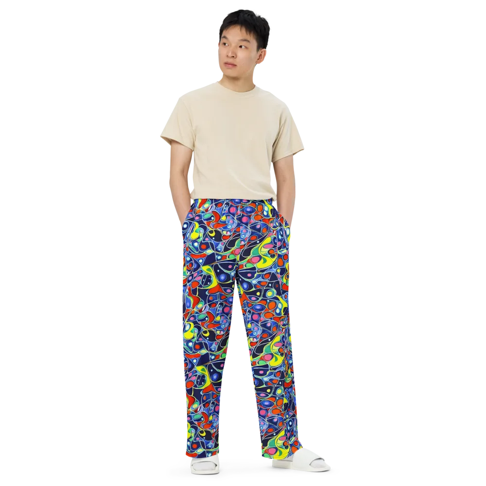Chromatic Cells on Wide-Leg Pants — Front